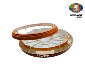 กล่องพลาสติกทรงกลม LONGNEW สำหรับอุปกรณ์อิเล็กทรอนิกส์ OEM ODM โครงสร้างวงกลมหลายชั้น ผลิตด้วยวิธีฉีดขึ้นรูปความแม่นยำสูง - Product Image 6