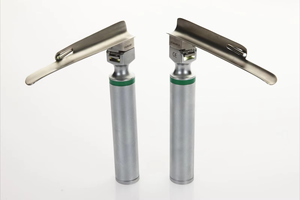 Set de Laringoscopio Profesional con Estuche de Transporte, Cinco Hojas Rectas con Mango, Laringoscopio de Fibra Óptica Miller - Product Image 1