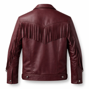 Bulk Order Men's Leather <b>Jacket</b> with <b>Fringe</b> - Custom Designs from Factory Direct Supplier - Product Image 2