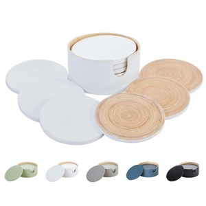 Juego de Posavasos de Corcho FSC al por Mayor |   Posavasos Ecológicos Naturales con Soporte - Product Image 2