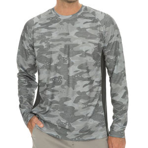 Chemises de pêche à manches longues respirantes à séchage rapide avec impression par sublimation de haute qualité, design camouflage à bas prix - Product Image 1