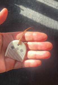 Mini Peine Artesanal de Hueso de Búfalo Blanco, Forma Natural, Ecológico, Peine para el Cabello, Artesanía Antigua, Imitación Pulida, Duradero, Artesanía Artística - Product Image 3