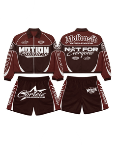 Custom High Quality Solid Lightweight Knitted <b>Windbreaker</b> Nylon Men's Summer Sport Letter Print Breathable Windproof Set - Product Image 2