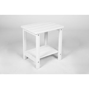Adirondack Chair Set 3-Piece <b>Folding</b> White <b>Garden</b> Chairs with Side <b>Table</b> 2 Chairs and 1 <b>Table</b> - Product Image 3