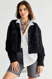 Chaqueta de cuero para mujer de diseño personalizado de primera calidad, estilo western con flecos, talla adulta para damas. - Product Image 5