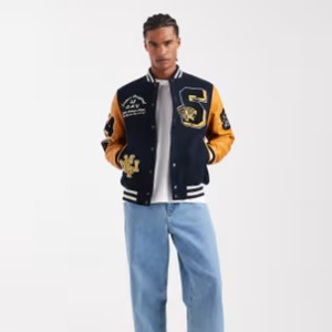 เสื้อแจ็คเก็ตมอเตอร์ไซค์ผ้าขนสัตว์/โพลีเอสเตอร์ระบายอากาศได้ดีสำหรับผู้ชายไซส์ใหญ่ แบบสั่งตัด - Product Image 4