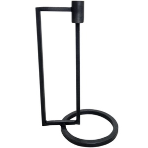 Countertop Decorative Black Color <b>Candle</b> Stand Durable Metallic Tapper <b>Candle</b> <b>Stick</b> Stand Premium Pure Long Lasting <b>Candle</b> Stand - Product Image 1