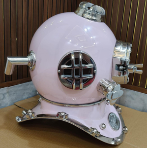 Réplique de casque de plongée vintage rose Mark V, casque de plongée sous-marine nautique, décoration maritime, modèle de collection - Product Image 5