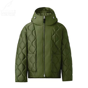 Manteaux d'hiver épais à capuche en duvet de canard, logo personnalisé des fabricants d'origine, prix de gros - Product Image 2