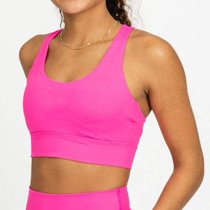 Sujetador deportivo sin aros para mujer, con soporte para el pecho, reducción de grasa en la espalda, realce interno y copas extraíbles, ideal para uso diario. - Product Image 4