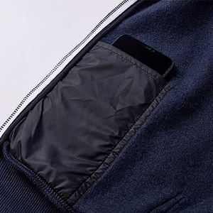 Sweat-shirt à capuche zippé en polaire pour homme, vêtement décontracté pour l'hiver - Product Image 5