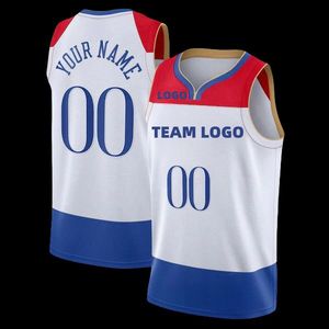 เสื้อบาสเก็ตบอลชายสีขาว แขนกุด คอวี พิมพ์ลายทีมหมายเลข 00 ระบายอากาศได้ดี ทรงปกติ ใส่ได้ทุกฤดู ปี 2027 - Product Image 4