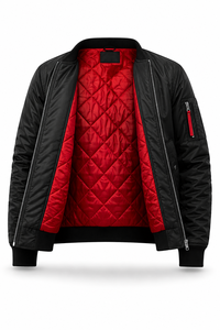 High Quality Wholesale Winter <b>Men's</b> High Street Style Stand Collar Quick Dry Nonwoven Nylon <b>Suede</b> Zipper Solid Pattern <b>Jacket</b> - Product Image 4