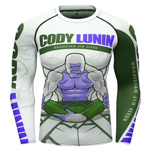 Sublimated <b>Design</b> Comfortable Activewear <b>Custom</b> Rash Guard High Performance Gym Fitness Wear Quick Dry <b>Compression</b> <b>Shirt</b> - Product Image 1