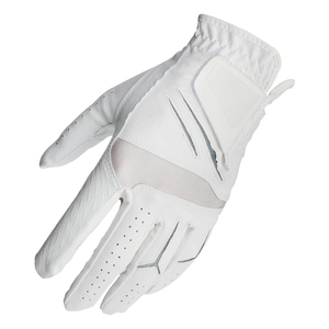 White Genuine Leather Golf <b>Glove</b> Right Hand Non Slip Breathable Moisture Wicking Full Finger Unisex <b>Sports</b> <b>Glove</b> - Product Image 3