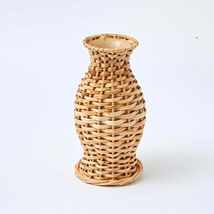 Vase en rotin élégant, vases en rotin en forme de nœud pour la décoration de table à manger, vase à fleurs pour la maison, centre de table pour mariages, OEM accepté - Product Image 6
