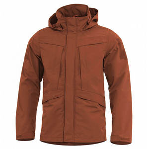 OEM Breathable Men Softshell Jacket Outdoor Jacket High Quality Water and Wind Resistant Soft Shell Jacket - Product Image 4