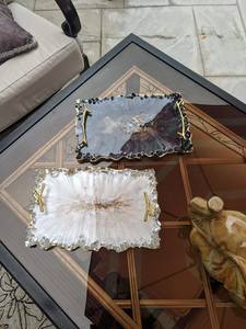 Modern Handmade Resin Organizer Tray For Bathroom Counter Kitchen Accessories And Office <b>Desk</b> Storage - Product Image 5