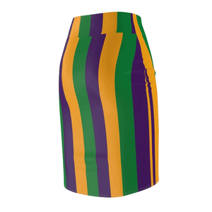 Falda Lápiz de Primavera 2027 New Razers Impex Mardi Gras con Estampado Completo, Transpirable, de Poliéster/Algodón para Mujer - Product Image 5