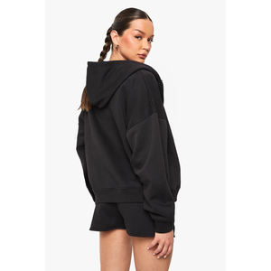 Hoodie court personnalisé pour femme, OEM, pour le sport et l'entraînement, à prix abordable - Product Image 2