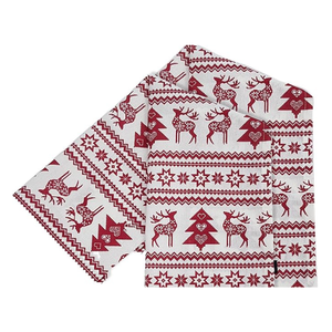Serviettes en coton personnalisées pour Noël, vente en gros, logo imprimé sur mesure, ensemble cadeau, serviettes de bain et de cuisine, OEM, faible MOQ, Inde - Product Image 5