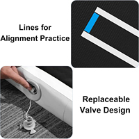 Tapis de lutte gonflable, tapis de Jiu-Jitsu, tapis d'entraînement en PVC pliable pour la maison, la salle de sport, le BJJ, le MMA, la boxe, le grappling et le judo