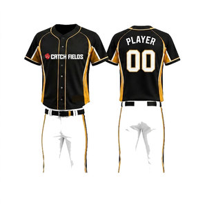 Premium Quality <b>Baseball</b> Uniform <b>Set</b> Men's Short Sleeve Moisture Wicking Polyester Jersey Pants Custom Logo Sublimated Print - Product Image 5