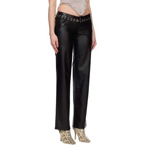 Black Canvas Winter Streetwear <b>Pants</b> Custom Mid Waist Cross-<b>pants</b> Breathable Eco-Friendly High Quality Women's - Product Image 3