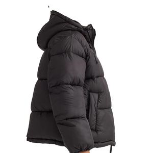 OEM Custom Printed Knitted Nylon Hooded Outdoor Puffer Winter Jacket <b>Women</b> Unisex Waterproof Breathable Quick Dry Casual Zipper - Product Image 3