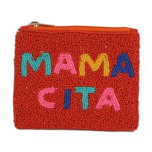 Pochette à monnaie perlée tendance avec perles de rocaille colorées, élégante broderie perlée, porte-monnaie pour femme au quotidien - Product Image 3