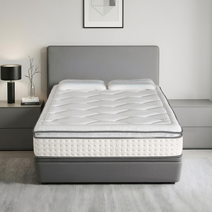 <span class=keywords><strong>Matelas</strong></span> hybride de qualité commerciale, avec surmatelas respirant en tissu, ressorts ensachés et support de bord renforcé - Product Image 1