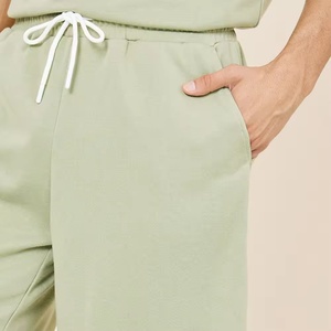 Conjunto de Verano Personalizado de 2 Piezas, Camiseta y Pantalones Cortos de Algodón Lavado al Ácido, con Parches Bordados, Camiseta Holgada y Pantalones Cortos para Hombre - Product Image 3