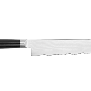 7 Inch Serrated Utility <b>Knife</b> Stainless Steel Sharp Blade Black Handle Multipurpose Kitchen <b>Knife</b> for Bread Meat Fruit <b>Slicing</b> - Product Image 2
