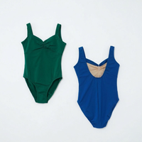 CHARR INDUSTRIES Leotardo de Ballet sin Mangas para Niñas, con Tirantes Anchos de Color Personalizado, para Entrenamiento de Danza, Sublimación CI-RA-1085