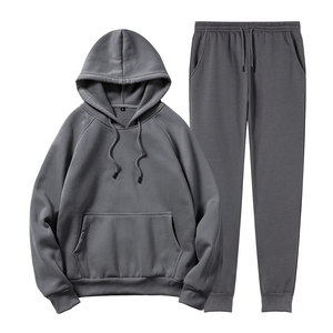 Custom Fitness <b>Men's</b> <b>Pullover</b> Plain Sweat suit Gym Pant Jogging Sets <b>Men</b> Suits <b>Men's</b> Hoodies Set - Product Image 1