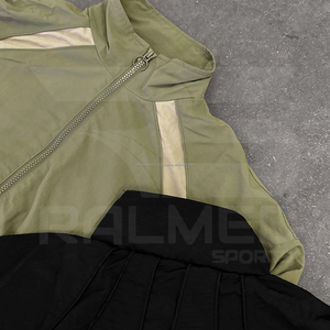 Windbreaker Tracksuit 2 Piece <b>Zipper</b> <b>Jacket</b> Trouser Printed Reflector Lines 100% Cotton Custom Logo Oversized Eco-Friendly for - Product Image 5