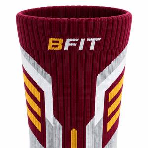 Men's Thick Crew Athletic <b>Socks</b> <b>Wool</b>/Nylon Jacquard Knitted Solid Quick Dry Anti-Bacterial Winter Maroon Gray Yellow - Product Image 6