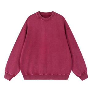Sweat-shirt personnalisé pour femme, délavé à l'acide, style minimaliste, manches longues, tissu doux au toucher, ourlet côtelé, vêtement de mode complet - Product Image 6