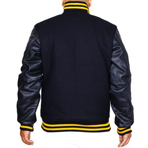 Chaqueta Letterman de Moda Casual de Invierno Más Vendida con Cuello Alto y Logotipo Frontal, Transpirable y Resistente al Viento para Hombre - Product Image 3