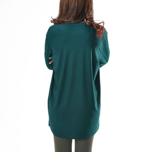 Wholesale Custom Yoga Wear Quick Dry Stretchable Loose Design <b>Shirt</b> <b>Women's</b> Comfortable Personalized Longline <b>Long</b> Sleeve <b>Shirt</b> - Product Image 5