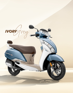Scooter TVS "JUPITER 125" Gris Marfil, 41-50 km/h, Motor sin Escobillas, Menos de 50cc, para Desplazamientos Urbanos - Product Image 1