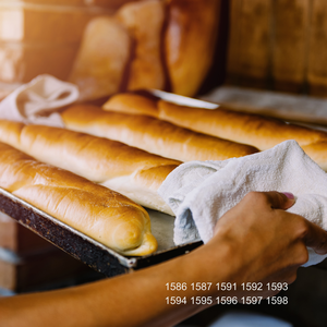 Bandeja para Baguettes ATLAS STAR de 3 Filas, de Aleación de Aluminio con Revestimiento Antiadherente de PTFE, Perforada, para Hornear Pan Francés, para 3 Panes Ondulados - Product Image 5