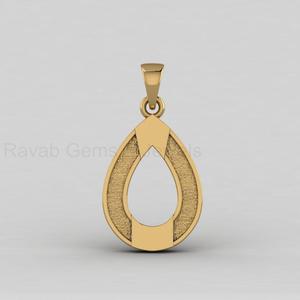 Pendentif breloque en argent sterling 925, forme poire 16x22mm, avec sertissage vierge pour cendres et crin de cheval, pour la création de bijoux commémoratifs et de souvenirs DIY - Product Image 4