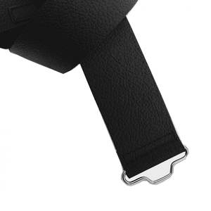 Cinturones de Cuero de Alta Calidad para Vestir con Tartán Escocés Tradicional Negro Liso, Accesorios de Vestimenta - Product Image 4