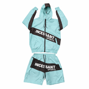 Ensemble coupe-vent vintage 2026 pour homme, respirant, à capuche, style hip-hop, couleurs unies réfléchissantes, deux pièces, 100 % coton, écologique - Product Image 6