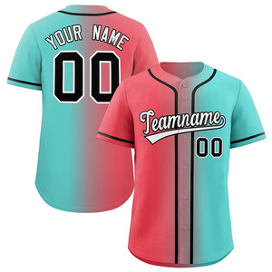 Maillot de baseball classique vierge à col boutonné, taille américaine, personnalisable avec logo et nom brodés pour hommes et jeunes - Product Image 2