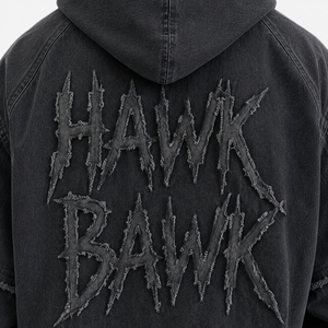 Sweat à capuche zippé oversize en molleton épais pour homme, style streetwear vintage, avec logo personnalisé, coupe ample et design vieilli - Product Image 6