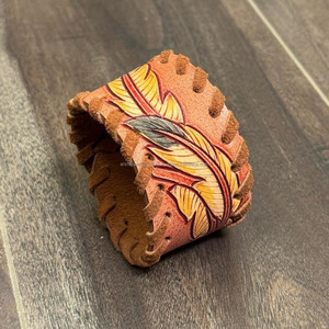 Pulsera de Cuero Trenzado Hecho a Mano, Brazalete con Botón a Presión, Joyería de Cuero de Vaca Unisex - Product Image 5