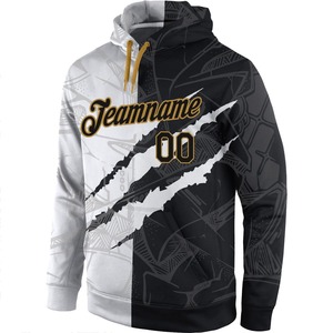 Directo del fabricante de la industria, sudaderas con capucha personalizadas con cremallera de Cachemira bordada, chándal de 500GSM, conjunto de Sudadera con capucha estampada - Product Image 5