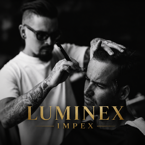 Navaja de Afeitar Recta Vintage Luminex Impex con Mango de Concha de Abulón y Acero al Carbono, Lista para Usar en Barberías y Salones - Product Image 2